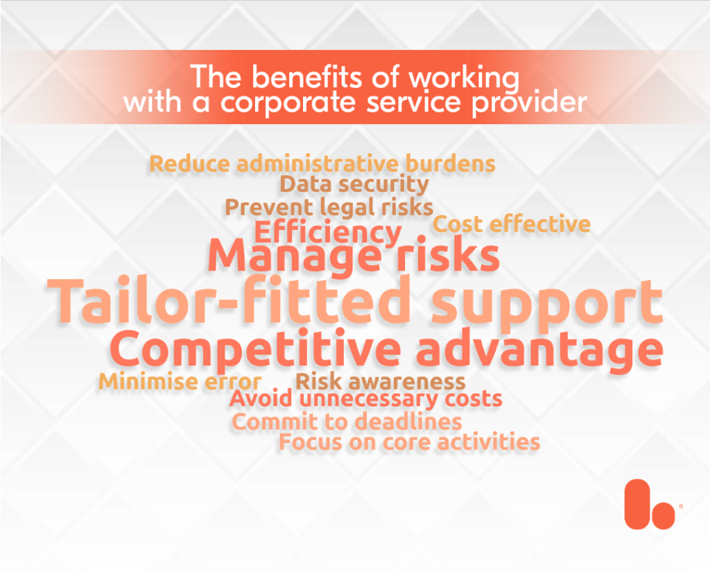 Word Cloud: The benefits of working with a corporate services provider