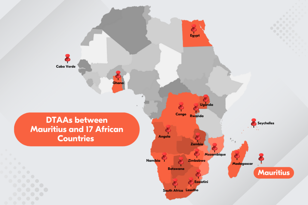 DTAAs between Mauritius and 17 African Countries